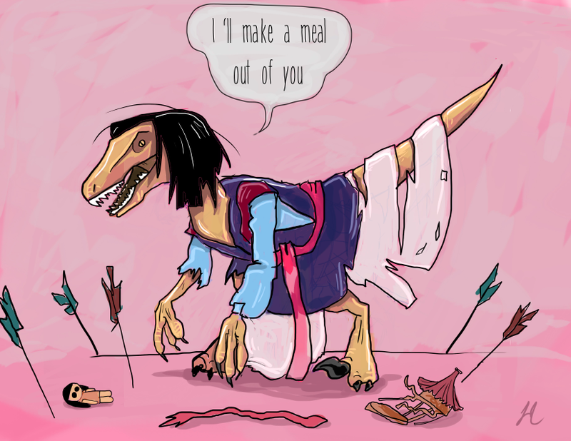 Illustration for article titled Princesses As Velociraptors Wins. All Other Princesses Go Home.